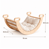 Arco Dondolo Montessori in Legno con Cuscino