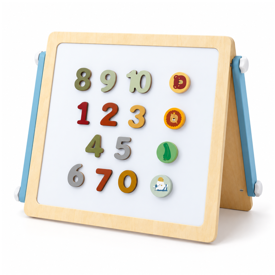 La Tavola delle Attività – Busy Board Montessori 2 in 1 con Lavagna Magnetica
