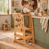 La Torre delle Scoperte – Torre Montessori Trasformabile con Lavagna e Tavolino