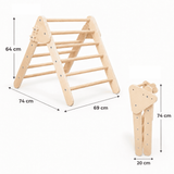 Triangolo di Pikler Pieghevole in Legno
